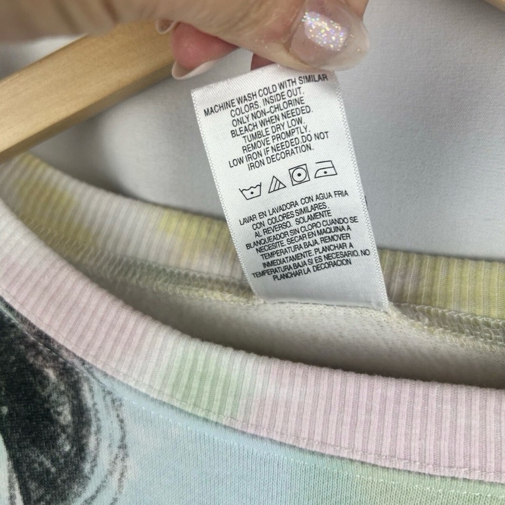 Disney Pastel Tie-Dye Minnie Mouse Crewneck Sweater - Picture 4 of 6